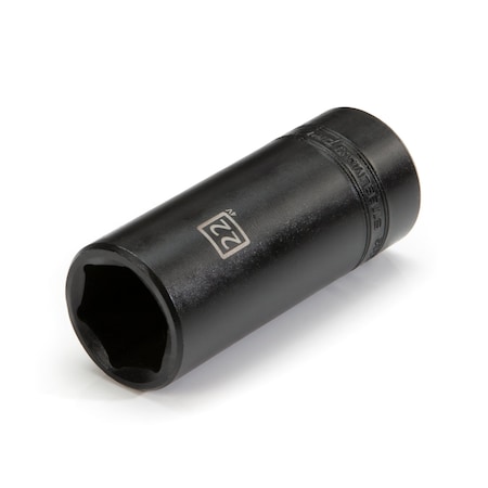 Steelman 1/2-Inch Drive x 22mm Deep 6-Point Impact Metric Single Socket 78292